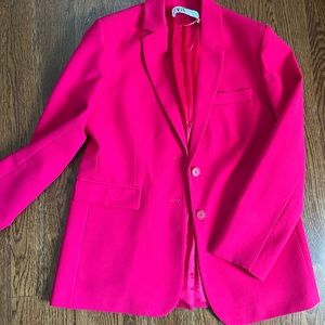 Zara Hot Pink Blazer